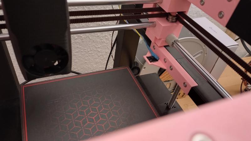 The100 Z-end stop using keyboard switch.