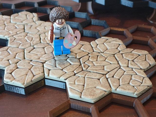 WDhex irregular stone floor tiles