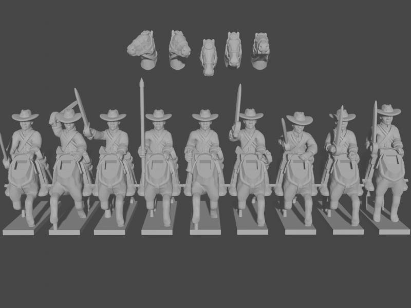 10-15mm Union Cavalry  with Sabres UA-UN-1
