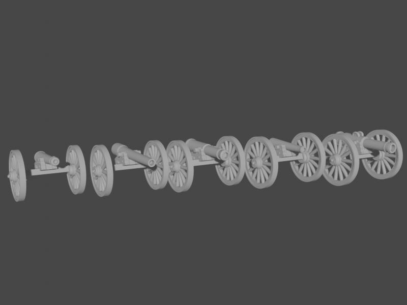 10-15mm American Civil War Artillery Value Bundle (6 gun types!) UA-29