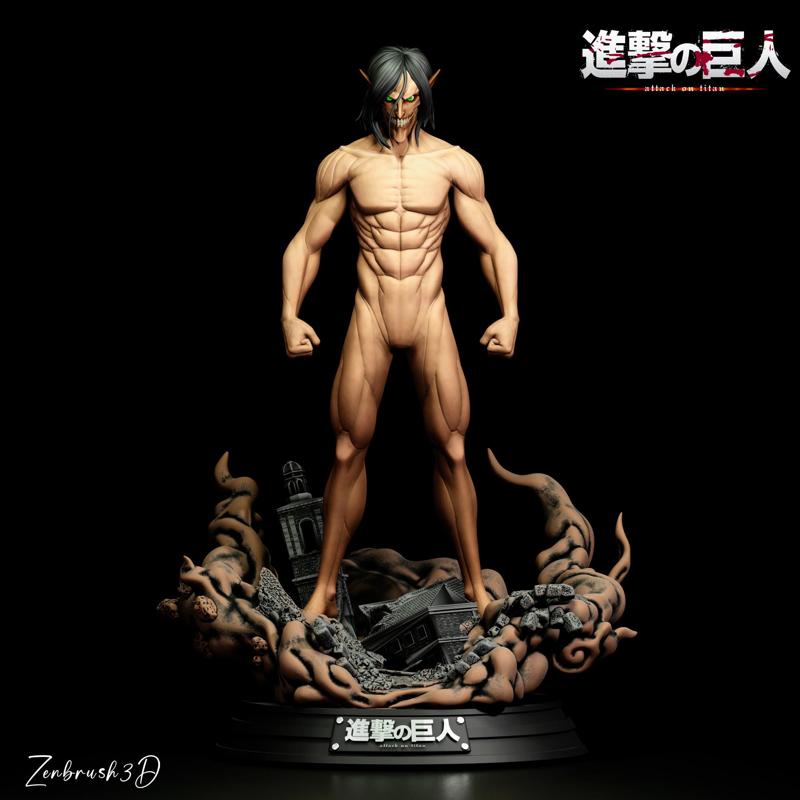 Titan Eren Yeager - Shingeki no Kyojin - attack on titan - 3D PRINTING