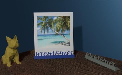 Polaroid picture stand memory