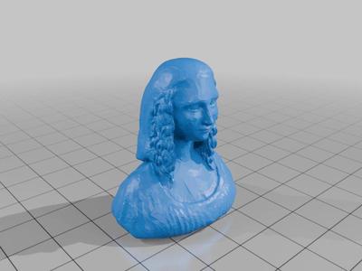  Mona Lisa – 3D Bust Model