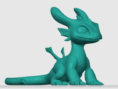 Low Poly Cute dragon