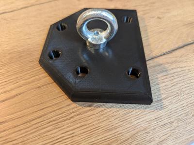 Mounting plate for awning or canopy
