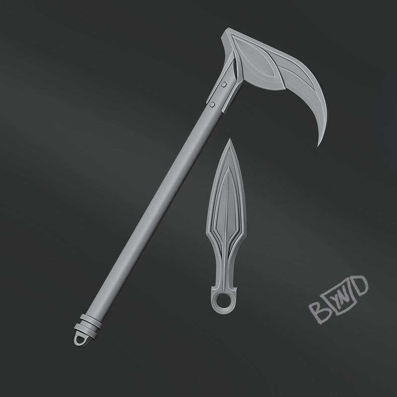 Mortal Kombat 1 -Scorpion Weapon Bundle - MK1 stl 3D print model