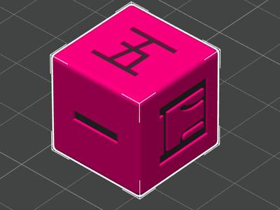 D6 Japanese numbers multi colour