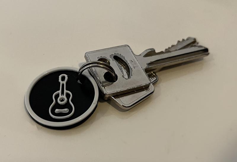 Guitar key chain