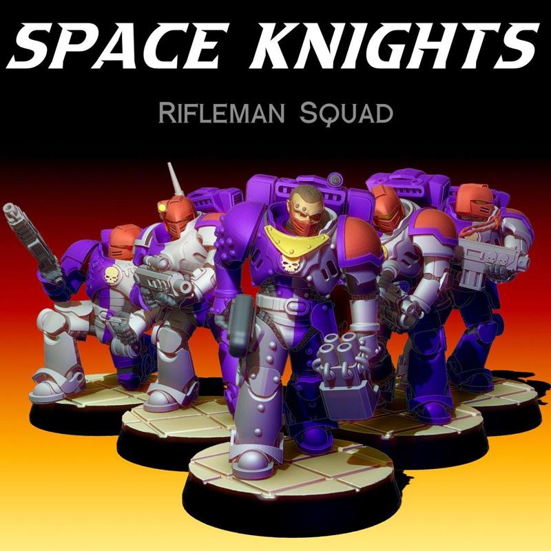 Space Knights - Rifleman Squad