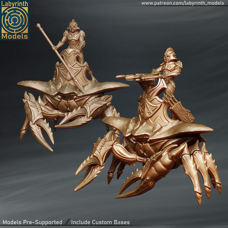 Sea Elf Battle Crab kit - 32mm scale