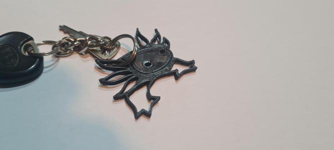 Axolotl Keychain