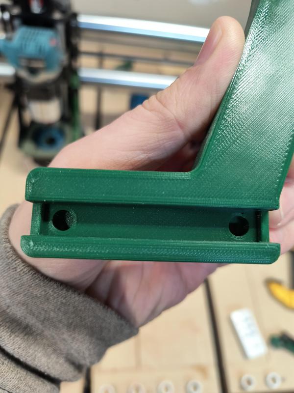 Stronger Onefinity dust boot arms with stops