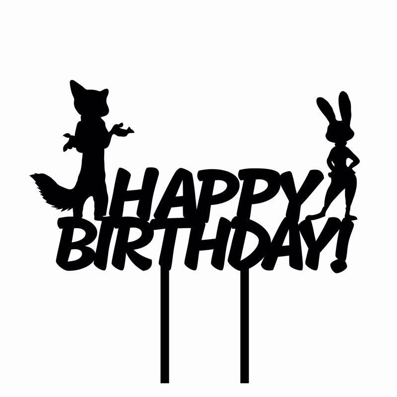 ZOOTOPIA CAKE TOPPER