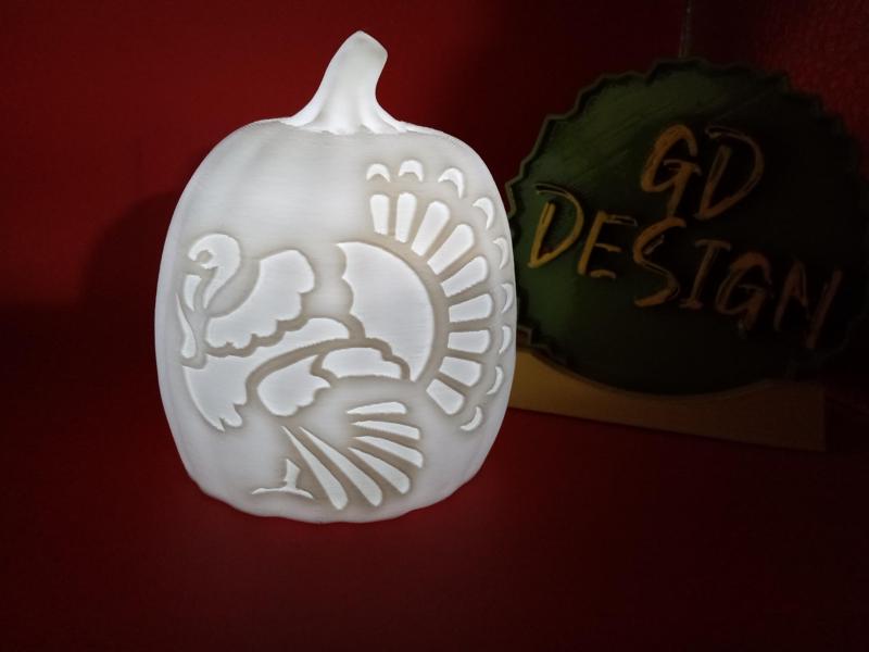 Thanksgiving Classic Turkey 3D Halloween Pumpkin Lights