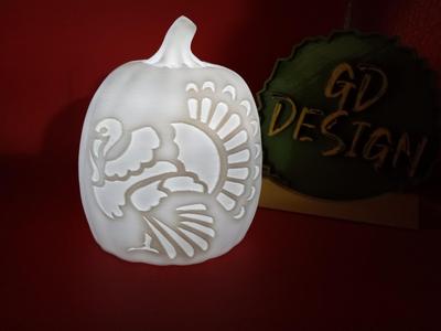 Thanksgiving Classic Turkey 3D Halloween Pumpkin Lights