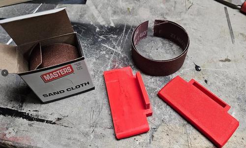 Motorcycle brake disc deglazer