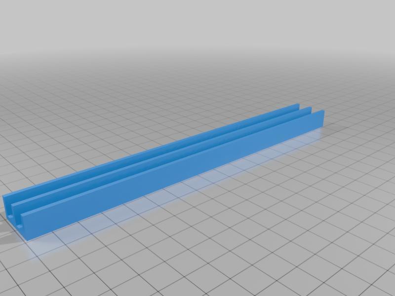 Carril / Riel Doble (Carrilera Láminas 5mm) ⇌ Double Rail (5mm Sheet)