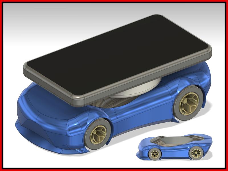 ExotiCar ver. "A" - exotic car-inspired Wireless Phone Charger for Belkin BoostUp Wireless Charging Pad 10W