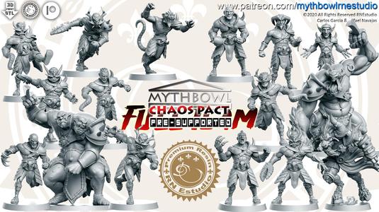 Chaos Pact Team  16 miniatures Fantasy Football 32mm PRE-SUPPORTED