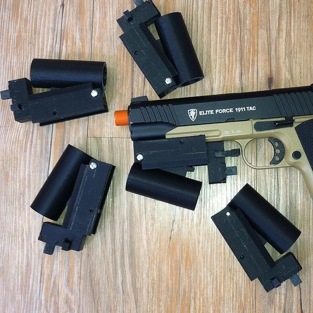 Micro Key Pistol mounted Airsoft Shotgun