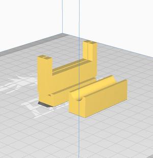 45 degree polarising film holder + laser pointer holder