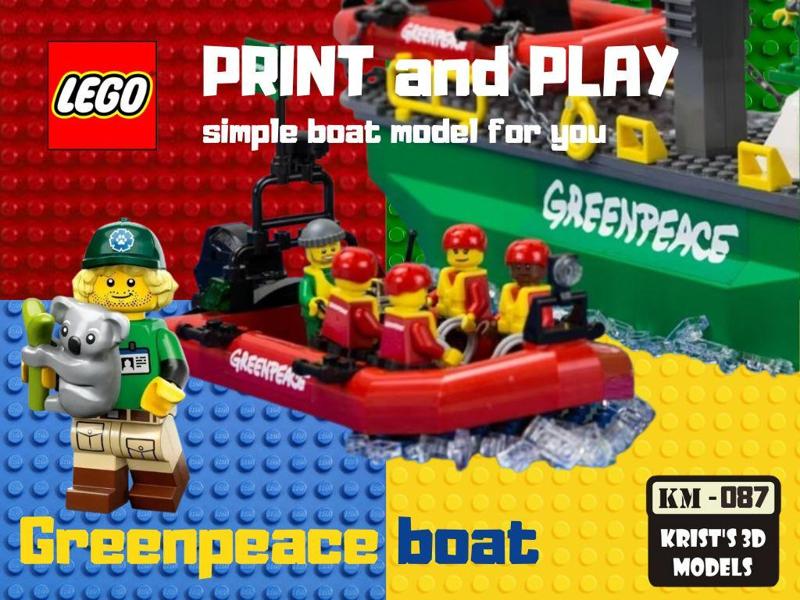 LEGO GREENPEACE BOAT - Print and play