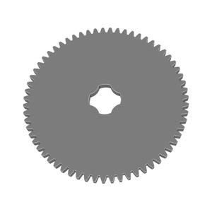 Gear Wheel PLN TTH63 BU00.25 SFT-SHD - SPN-GWH-0229