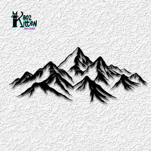 mountain range wall art outdoor mountains decor