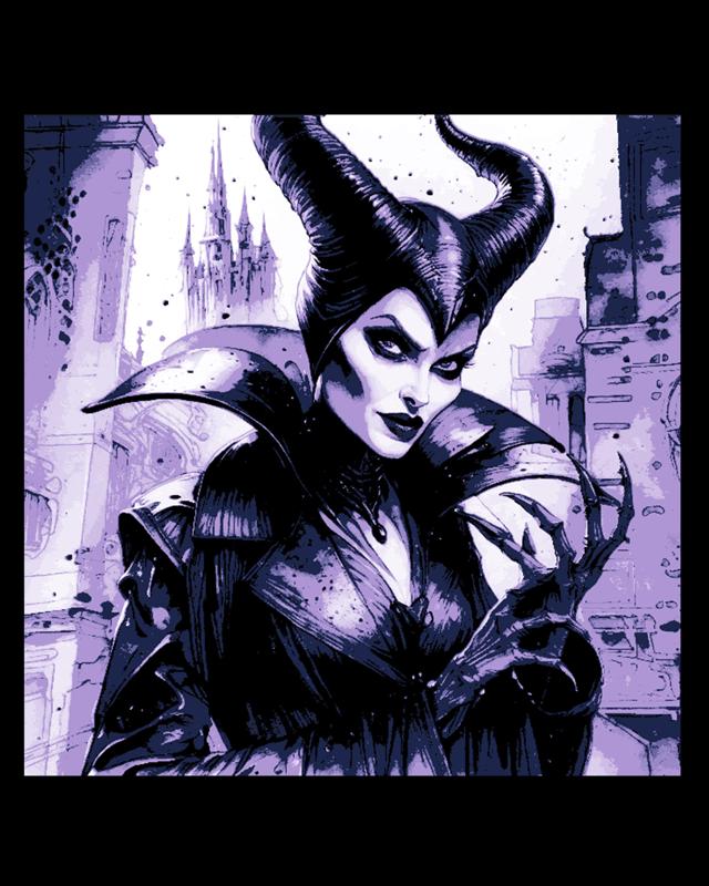 Fanart - Evil Queen Maleficent hatching her evil plan