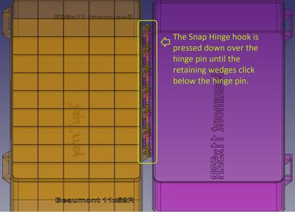 6.8mm spc, Double Spring Latch, Snap Hinge Modular Ammo Box