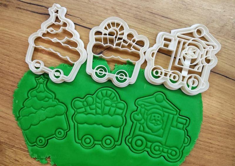 Christmas Train Cookie Cutters Set