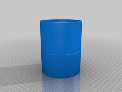 4" QuickConnect dust hose adaptor with asymmetrical inner diameter tapers to adapt different fittings