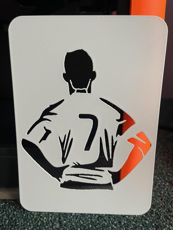 Cristiano Ronaldo - Template Stencil for drawing and painting