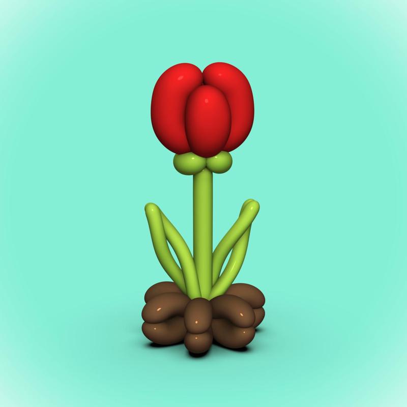 Balloon Tulip Flower -Mothers Day