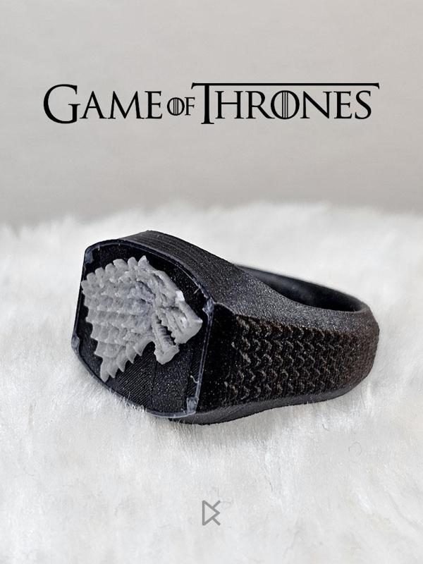House Stark Ring Signet - Game of Thrones