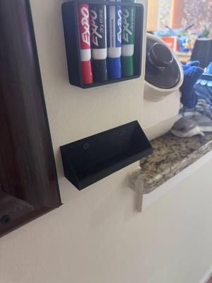 Eraser holder with screw holes