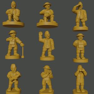 6-15mm American Great War Artillery Crew WWI-US-3