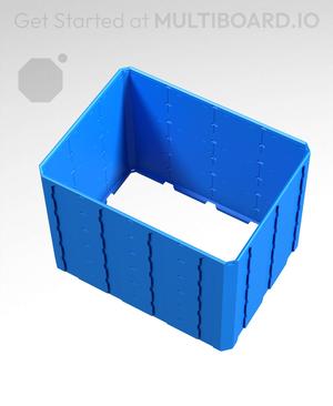 4x3x3 - Topped Multipoint Rail - Universal Click-In Multibin Shell Extension