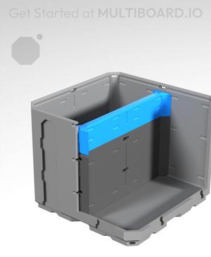 2x0.5H - Short Top Multibin Divider