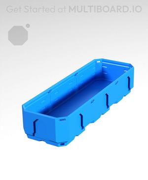1x3x0.5 - Topped Multipoint Rail - Multibin Shell