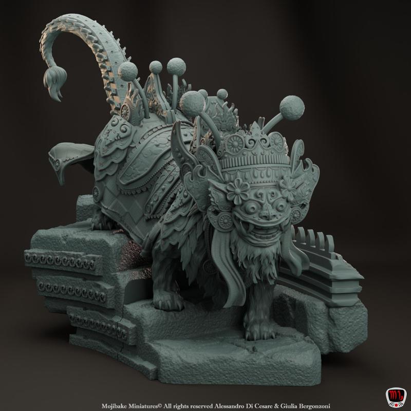 Barong, King of Spirits Diorama(Pre-supported)