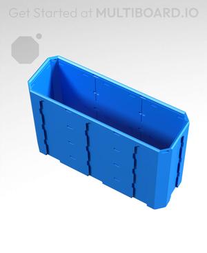 3x1x2 - Topped Multipoint Rail - Pop-In Multibin Shell Extension