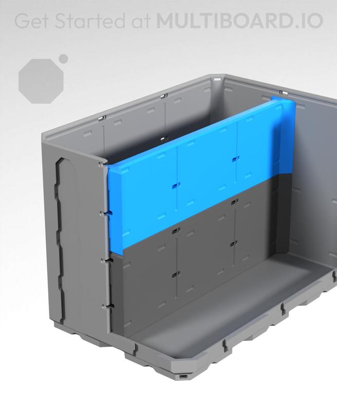 3x1H - Short Top Multibin Divider