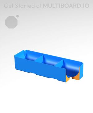 3x1x0.75 - Full Curved - Divided Bin - Multibin Insert