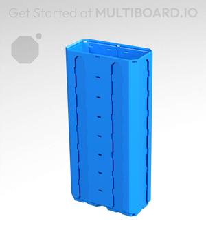 2x1x4 - Topped Multipoint Rail - Multibin Shell