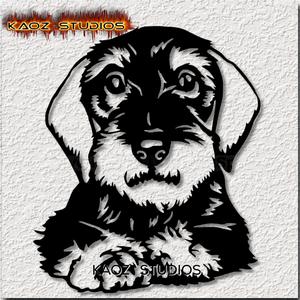schnoodle wall art schnauzer wall decor poodle dog mix decoration