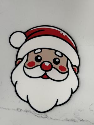 Santa Claus Head Coaster/Plaque