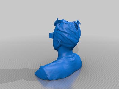 Head bust pen stand/holder