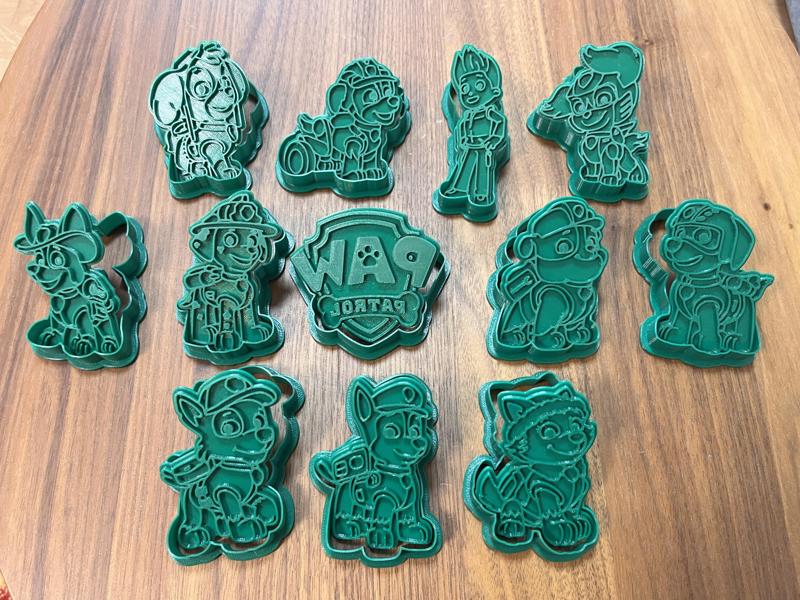"Paw Patrol" Cookie Cutter + Stamp (12 models)