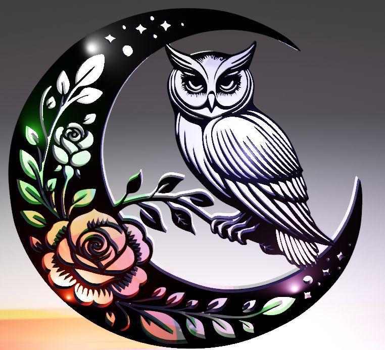 Moon Owl (now with background)